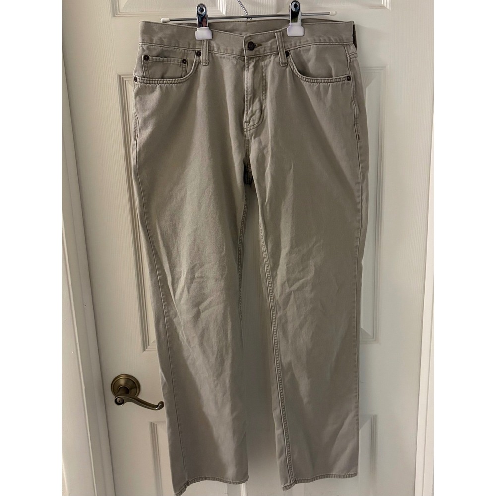 Old Navy Mens 32x32 Surplus Khaki Five Pocket Cotton Pants